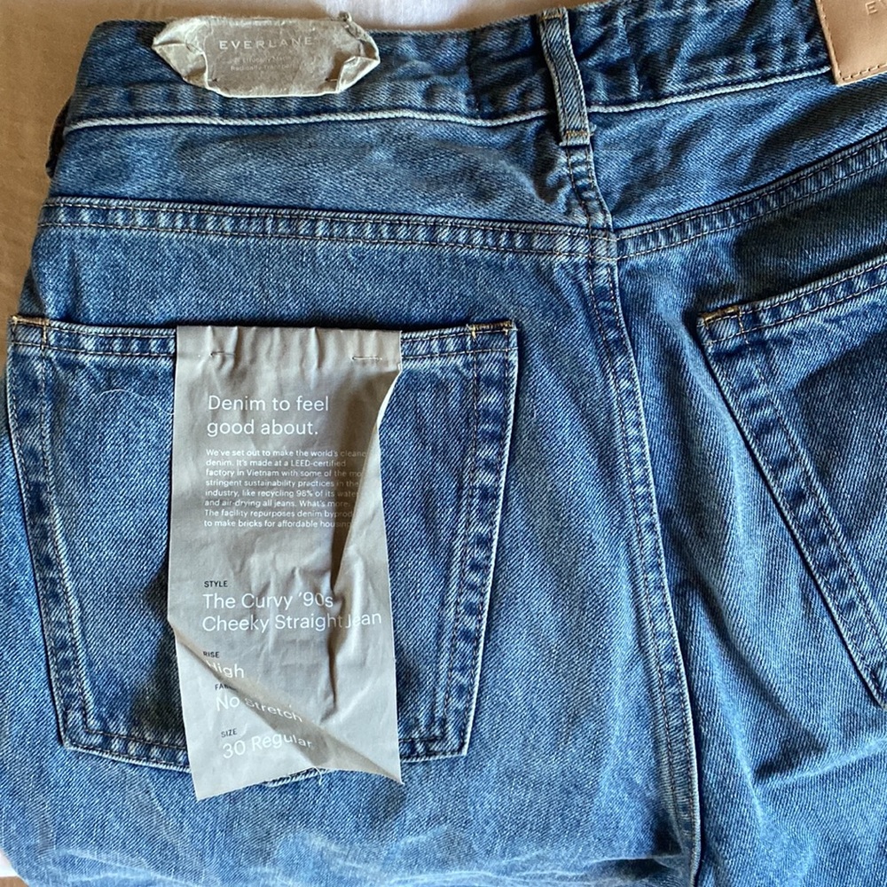 Everlane High-waisted jeans, NWT
